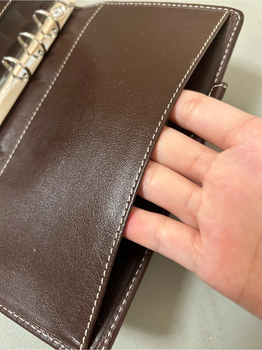 Filofax Brown Personal Compact Holborn